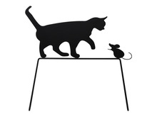 Trädgårdsdekoration Katt 38 x 44 cm